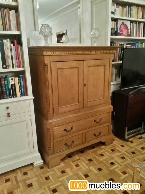 Mueble madera maciza TV en Madrid - SALÓN